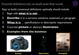 How to Build a Consensual Definition Making It Easier to Plan and Decide